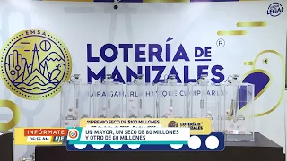 Manizales Lottery jackpot won in the city and has yet to be claimed