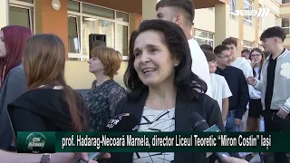 Students at Miron Costin Theoretical High School start the school year in a new facility