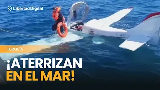 Amerizaje de emergencia en Turquía: rescatados dos belgas de una avioneta