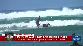 High surf warnings, advisories issued for dangerous surf from Hurricane Lowell
