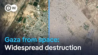 New satellite images show the scale of Gaza's destruction | DW News
