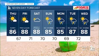 WMAR-2 News Dylan Robichaud Wednesday night weather