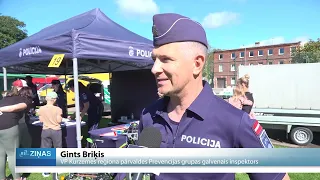 No policijas suņa līdz futbola laukumam – Liepājā bērni mācās par drošību