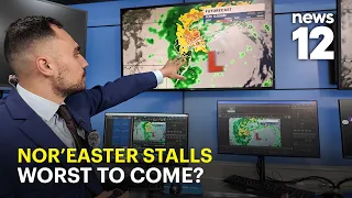 Saturday NOR'EASTER update: 50+ mph wind gusts possible as slow-moving storm stalls