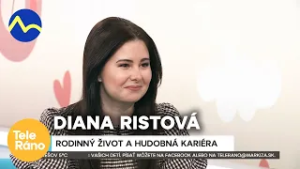 Herečka a speváčka Diana Ristová má za sebou intenzívny rok | Teleráno