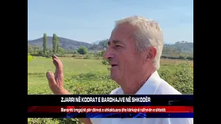 ZJARRI NË KODRAT E BARDHAJVE NË SHKODËR