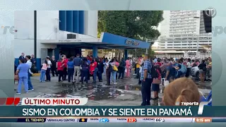 Fuerte sismo sacude Colombia y se siente en Panamá