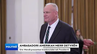 Ambasadori amerikan merr detyrën/ Eric Wendt prezanton kredencialet te Presidenti