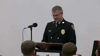 Lincoln Fire and Rescue Recruit Class 26-1 Badge Ceremony