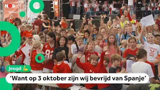 3000 children sing to celebrate the liberation of Leiden