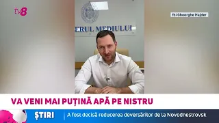 Mai puțină apă din Nistru pentru Republica Moldova: Debitul va fi redus timp de două săptămâni
