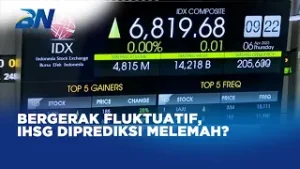 IHSG Bergerak Melemah di Level 6,820