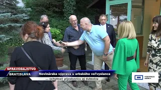Tv Severka - slovenskí novinári u srbského veľvyslanca