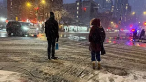 Nor'easter producing 1-2 inches of snowfall per hour