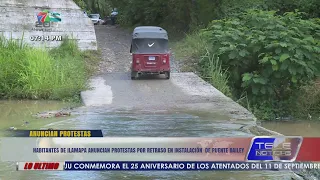 Ilamapa residents announce protests over Bailey bridge installation delay