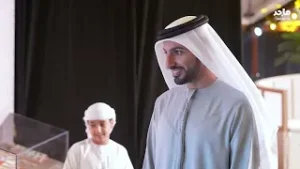 زيارة الشيخ راشد بن حميد النعيمي لأرشيف ماجد