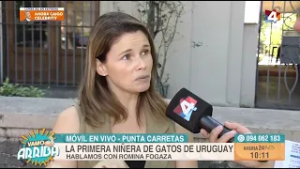 Vamo Arriba  - Romina Fogaza: la primera niñera de gatos de Uruguay