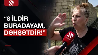 “Yağış yağan kimi...” | Problemdən cana doyan Novxanı sakinləri şikayət etdi - Real TV
