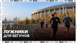 A running track has opened around the Grand Sports Arena in Luzhniki