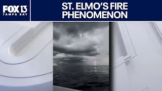 Florida boaters experience St. Elmo's Fire on their boat