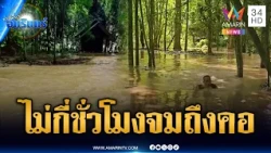 สุราษฎร์ธานีน้ำป่าหลากเร็ว ไม่กี่ชั่วโมงจมถึงคอ | ข่าวเที่ยงอมรินทร์ | 22 ต.ค. 69