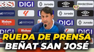 FULL PRESS CONFERENCE: BEÑAT SAN JOSÉ ahead of RAYO VS ESPANYOL