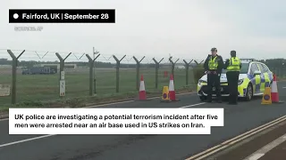 Trump Praises Arrest of Suspects Near UK-US Base