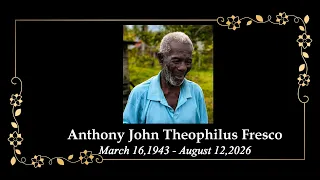 Death Announcement -  Anthony John Theophilus Fresco