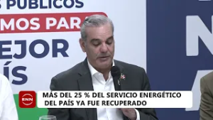 Abinader afirma servicio eléctrico se restablecerá esta misma tarde