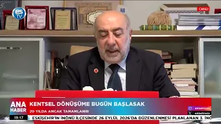 Kentsel dönüşüme bugün başlasak 20 yılda ancak tamamlanır!