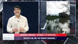 RADAR NEA CRECIENTE DEL RIO PARANA EN LA ZONA DE EMPEDRADO. FERNANDO ECHEVERRIA, INTENDENTE