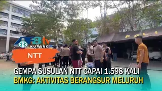 BMKG Records 1,598 Aftershocks, 54 Felt by Residents