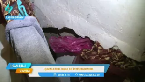 Qəzalı bina hələ də istismardadır | Canlı Yayım