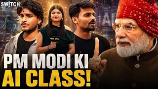 PM Modi 1 Cr Yuvaon Ko Denge Free AI Training! Public Reaction | Delhi