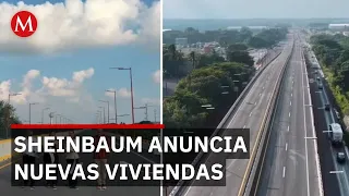 Sheinbaum promotes housing for low-income workers in Veracruz