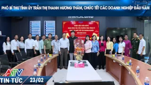 PHÓ BÍ THƯ TỈNH ỦY TRẦN THỊ THANH HƯƠNG THĂM, CHÚC TẾT CÁC DOANH NGHIỆP ĐẦU NĂM