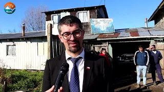 Alcalde Javier Arismendi visita en terreno a congregación evangélica por desalojo