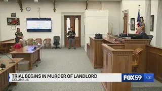 Suspect in landlord murder goes on trial