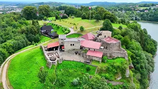 Dobczyce. Panorama Zamku w Dobczycach Lipiec 2026