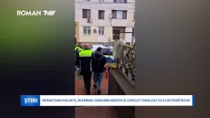 Infracțiuni violente, în Roman: concubin agresiv și conflict finalizat cu o lovitură în cap