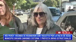 MARIA ELISA LUPPI: VECINOS DE RIO PERCY SE REUNIERON CON TACCETTA POR LA FALTA DE AGUA