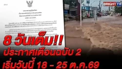 Meteorological Department warns of heavy to very heavy rain across Thailand, Oct 18-25, 2026; ris...