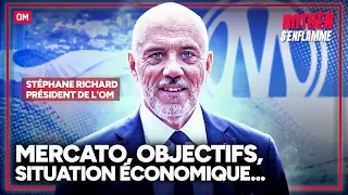 OM : mercato, situation économique, droits TV de la Ligue 1, objectifs… Stéphane Richard se livre !
