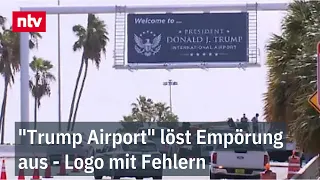Palm Beach Airport is now officially named "President Donald J. Trump International Airport" | ntv