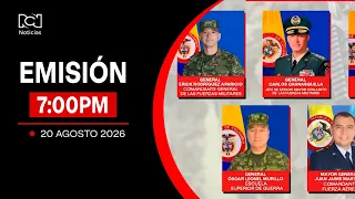 Noticias RCN Broadcast 7:00 p.m. / Thursday, August 20, 2026