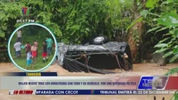 Woman dies after being swept away with her vehicle by a creek in Tela, Atlántida