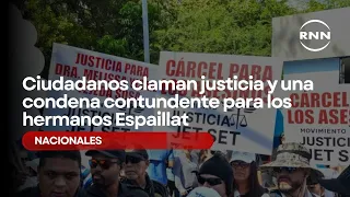 Citizens demand justice and a stern sentence for the Espaillat brothers