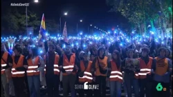 El sentido momento en completo silencio en la marcha de Madrid por Maricarmen - laSexta Clave