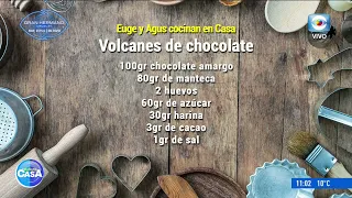 How to make a chocolate volcano and red berry sauce