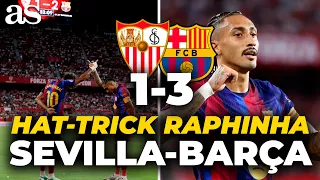 RAPHINHA, UNSTOPPABLE! The Brazilian's hat-trick to SEAL the win over SEVILLA | CARRUSEL